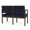 Lesro Lenox 2 Seat Tandem Seating W/ No Center Arm, 43.5 in W 24.5 in L 32 in H LS2101 - alternate 3